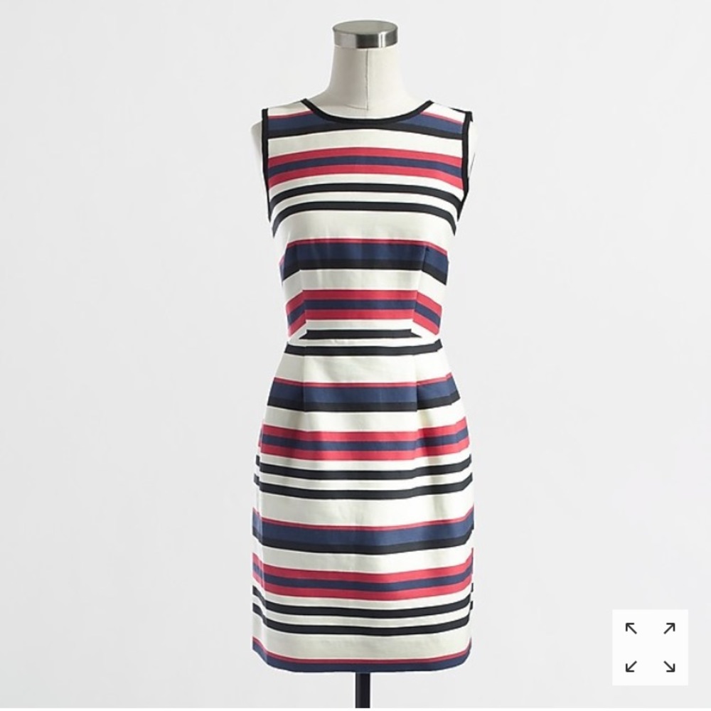 J. Crew Multicolor Stripe Dress - Sz 4